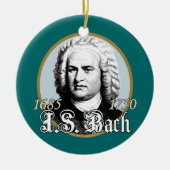 Johann Sebastian Bach Keramisch Ornament (Voorkant)