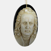 Johann Sebastian Bach kerstornament Keramisch Ornament (Rechts)