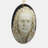 Johann Sebastian Bach kerstornament Keramisch Ornament (Links)