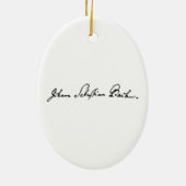 Johann Sebastian Bach kerstornament Keramisch Ornament (Achterkant)