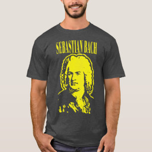 Johann Sebastian Bach Klassieke Grunge stijl T-shirt