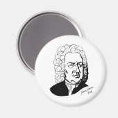 Johann Sebastian Bach Magneet (Voorkant / Achterkant)