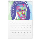 Johann Sebastian Bach, moderne kalender 2026 (Jan 2026)