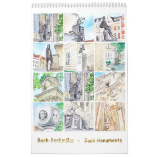 Johann Sebastian Bach Monumenten, Waterverf stijl Kalender
