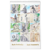 Johann Sebastian Bach Monumenten, Waterverf stijl Kalender (Hoes)
