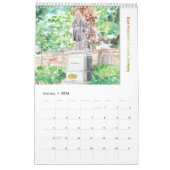 Johann Sebastian Bach Monumenten, Waterverf stijl Kalender (Jan 2026)