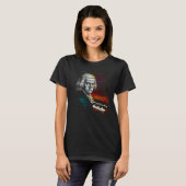 Johann Sebastian Bach Music Pianist T-shirt (Voorkant volledig)