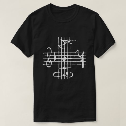 Johann Sebastian Bach Musical Signature Notation T-shirt (Design voorkant)