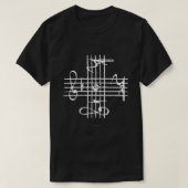 Johann Sebastian Bach Musical Signature Notation T-shirt (Design voorkant)