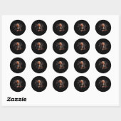Johann Sebastian Bach Muziekcomponist Piano Ronde Sticker (Vel)