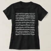Johann Sebastian Bach Partita d-Minor Chaconne Sol T-shirt (Design voorkant)