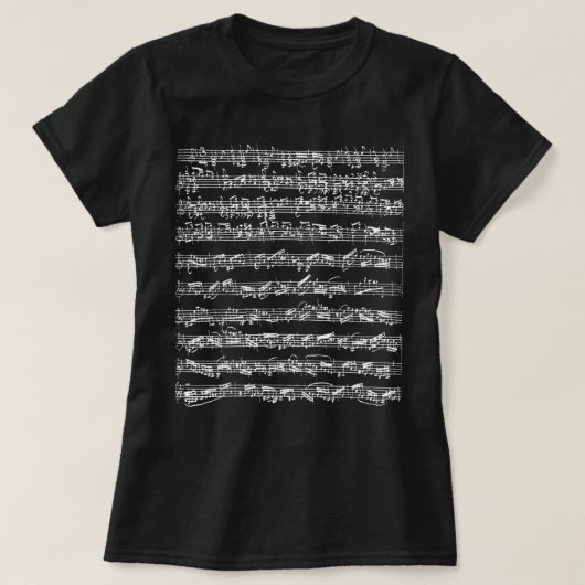 Johann Sebastian Bach Partita d-Minor Chaconne Sol T-shirt (Design voorkant)