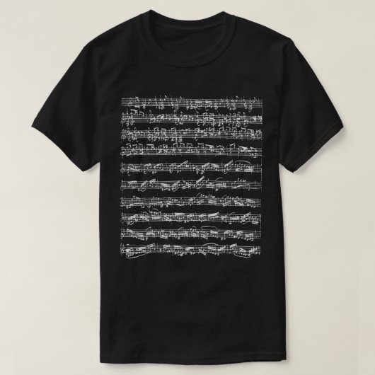 Johann Sebastian Bach Partita d-Minor Chaconne Sol T-shirt (Design voorkant)