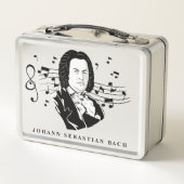 Johann Sebastian Bach Portrait / Bust met notities (Achterkant)