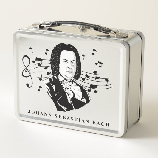Johann Sebastian Bach Portrait / Bust met notities (Achterkant)
