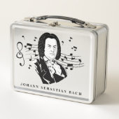 Johann Sebastian Bach Portrait / Bust met notities (Voorkant)