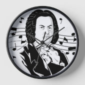 Johann Sebastian Bach Portrait en Bust met notitie (Voorkant)