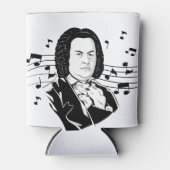 Johann Sebastian Bach Portrait en Bust met notitie Blikjeskoeler (Voorkant)