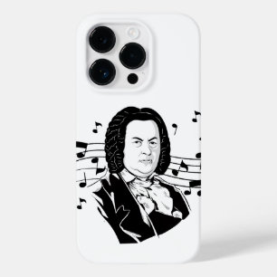 Johann Sebastian Bach Portrait en Bust met notitie Case-Mate iPhone 14 Pro Hoesje