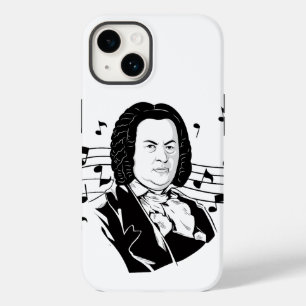 Johann Sebastian Bach Portrait en Bust met notitie Case-Mate iPhone 14 Hoesje