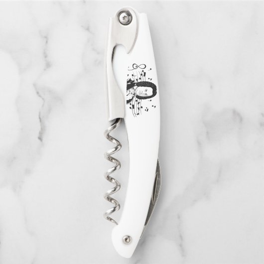 Johann Sebastian Bach Portrait en Bust met notitie Kurkentrekker (Voorkant)