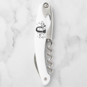 Johann Sebastian Bach Portrait en Bust met notitie Kurkentrekker (Achterkant)