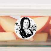 Johann Sebastian Bach Portrait en Bust met notitie Labels (Aangebracht)