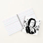 Johann Sebastian Bach Portrait en Bust met notitie Notitieboek (Binnen)