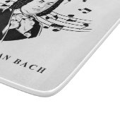 Johann Sebastian Bach Portrait en Bust met notitie Snijplank (Hoek)