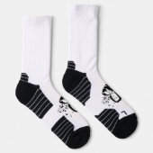 Johann Sebastian Bach Portrait en Bust met notitie Sokken (Rechts)