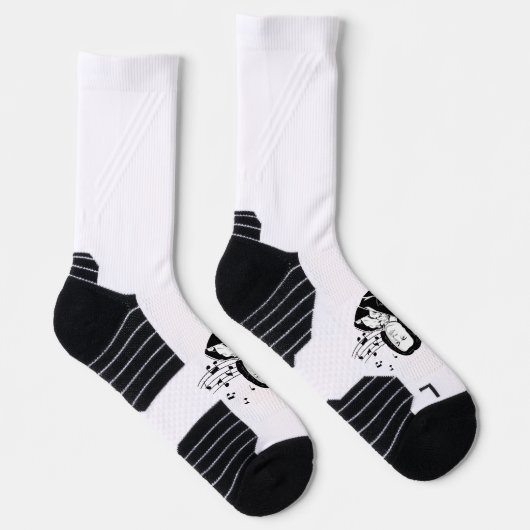 Johann Sebastian Bach Portrait en Bust met notitie Sokken (Rechts)