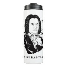Johann Sebastian Bach Portrait en Bust met notitie