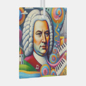 Johann Sebastian Bach Portrait Glas Ornament (Voorkant Rechts)