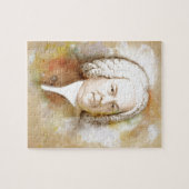 Johann Sebastian Bach Portrait in beige Legpuzzel (Horizontaal)