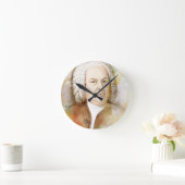 Johann Sebastian Bach Portrait in beige Ronde Klok (Huis)