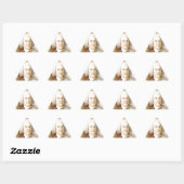 Johann Sebastian Bach Portrait in beige Sticker (Vel)