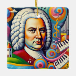 Johann Sebastian Bach Portrait Keramisch Ornament