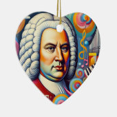 Johann Sebastian Bach Portrait Keramisch Ornament (Rechts)