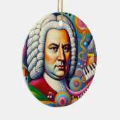 Johann Sebastian Bach Portrait Keramisch Ornament (Rechts)