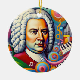 Johann Sebastian Bach Portrait Keramisch Ornament