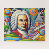 Johann Sebastian Bach Portrait Legpuzzel (Horizontaal)