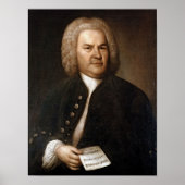 Johann Sebastian Bach Portrait Poster (Voorkant)