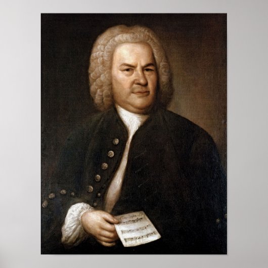 Johann Sebastian Bach Portrait Poster (Voorkant)