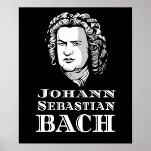 Johann Sebastian Bach Portrait Poster