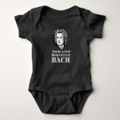 Johann Sebastian Bach Portrait Romper (Voorkant)