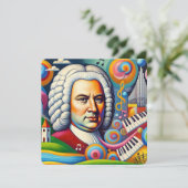 Johann Sebastian Bach Portrait Save The Date (Staand voorkant)