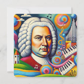 Johann Sebastian Bach Portrait Save The Date (Achterkant)