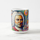 Johann Sebastian Bach: portret in een modern schil Koffiemok (Center)