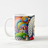 Johann Sebastian Bach: portret in een modern schil Koffiemok (Links)