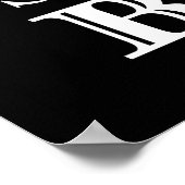 Johann Sebastian Bach Portret Poster (Hoek)